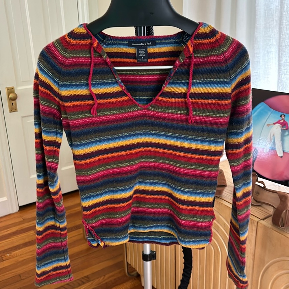 Abercrombie & Fitch Multicolor Striped Sweater
